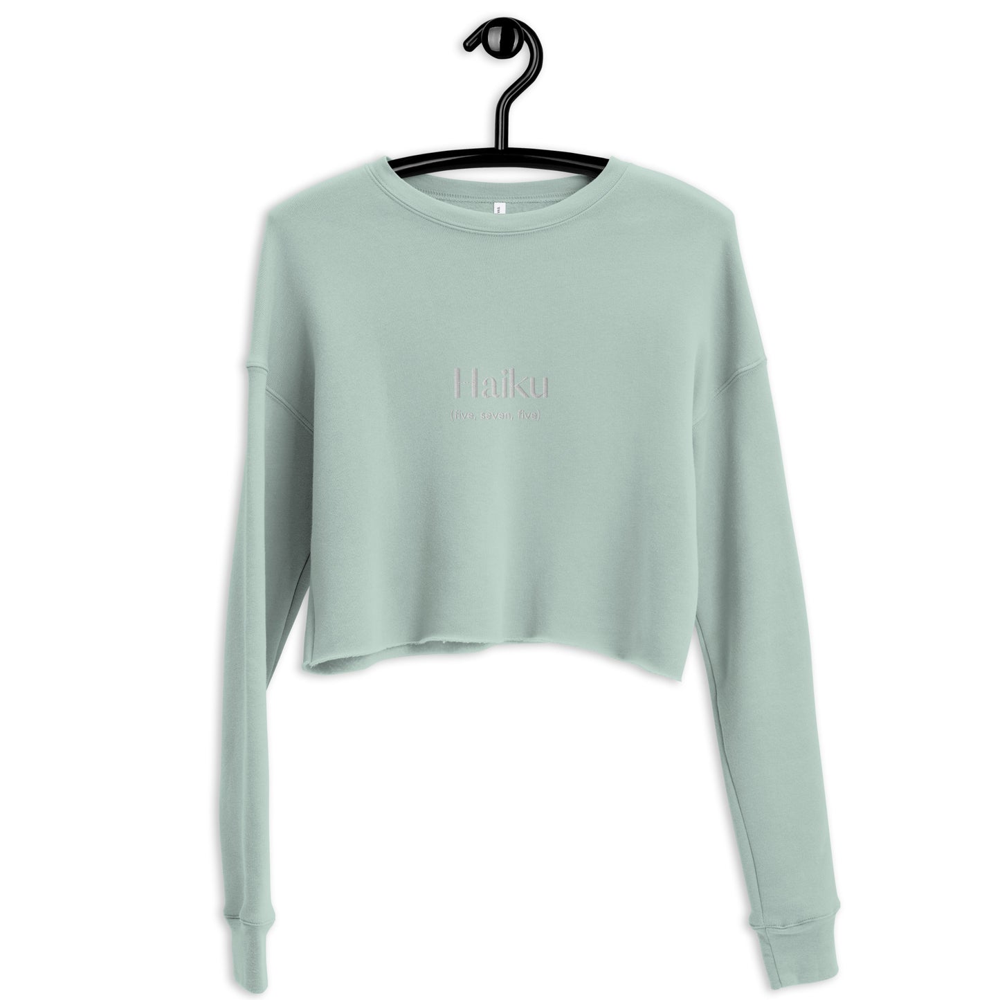 Haiku - Embroidered Crop Sweatshirt