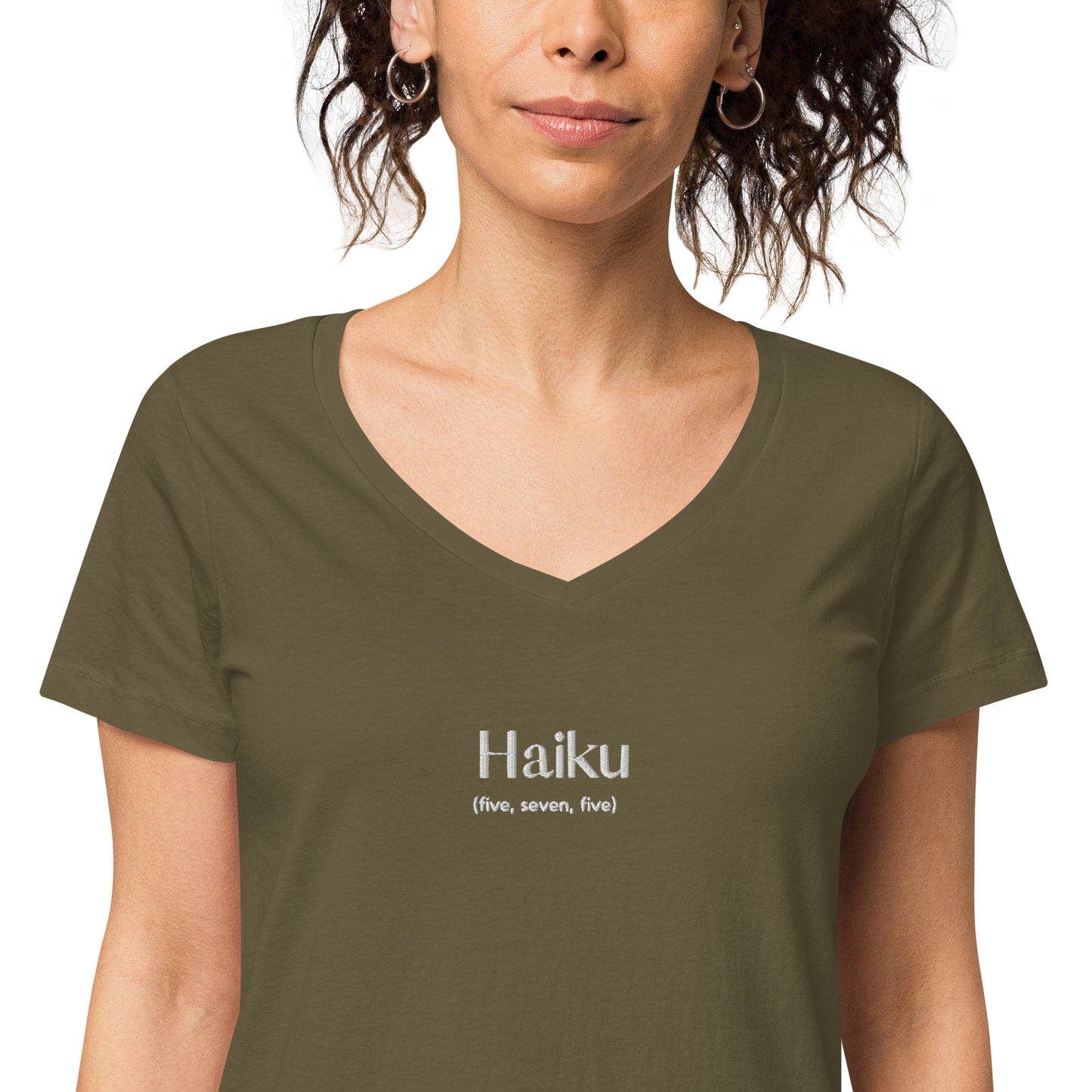 Haiku v-neck t-shirt