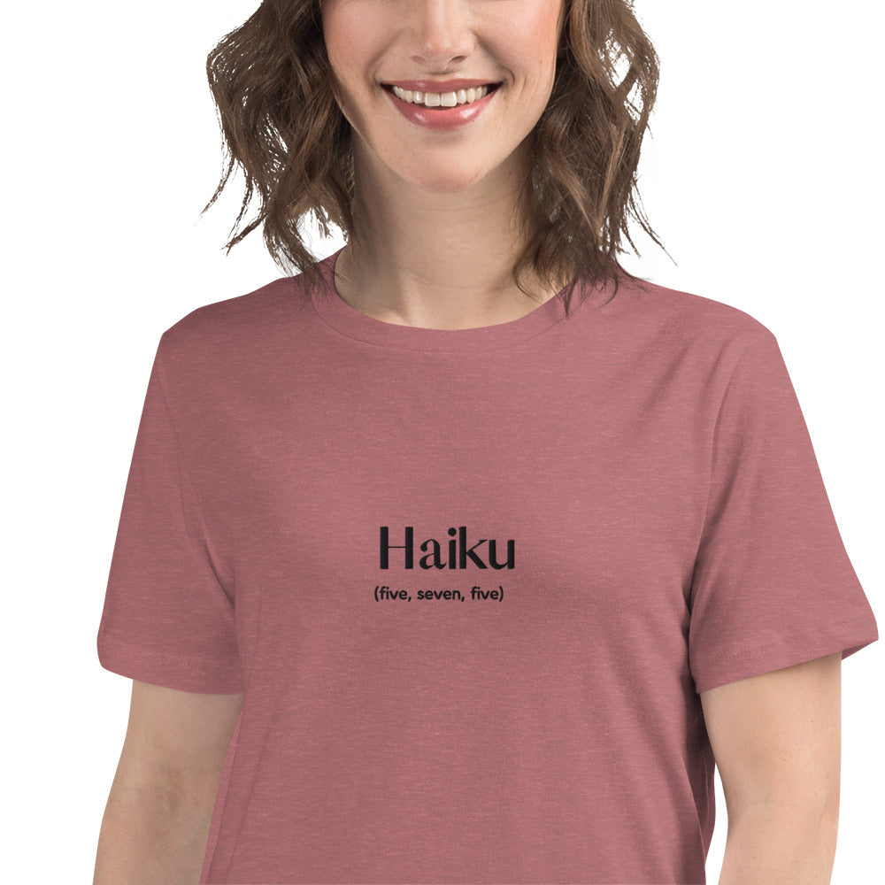 Haiku Black - Relaxed T-Shirt